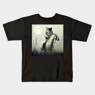 Astronaut and Horse Kids T-Shirt